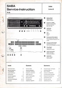 Manual De Servicio Para Saba Lindau G - Imagen 1 de 1
