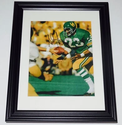 FOTO AUTOGRAFIADA AHMAD RASHAD 8X10 A COLOR (ENMARCADA Y ENMARAÑADA) - ¡PATOS OREGON! Foto 1 de 2