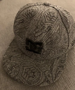 RARE DC Shoe Co New Era Hat Fitted Cap Size 7 1/2” 59Fifty All Over Print VTG - Picture 1 of 4