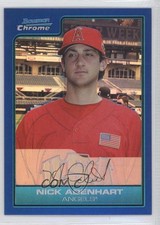 2006 Bowman Draft Chrome Futures Game Blue Refractor Nick Adenhart Rookie RC