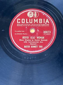 Buster Bennett Trio - Reefer Head Woman / Leap Frog Blues (Columbia 78 rpm) 1945 - Bild 1 von 2