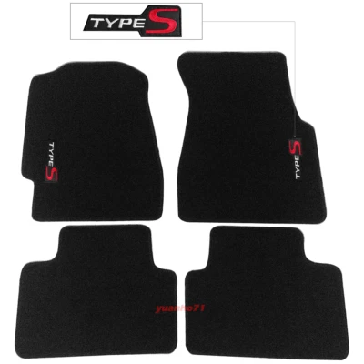 For 92-95 Honda Civic Black Floor Mats Nylon Carpet Non-slip w/ Types - Изображение 1 из 3