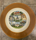 Vintage Washington Dc 1978 Souvenir Plate 10 Brown Rim Decorative White House