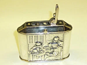 AP PILOT NO.6000 "GARANTIE ZÜNDER" LIGHTER WITH 835 SILVER CASE - 1938 - GERMANY - Bild 1 von 1