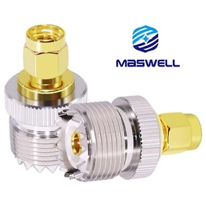Maswell® 2x SMA Male to UHF Female SO239 RF Connector Adapter Kit - Picture 1 of 6