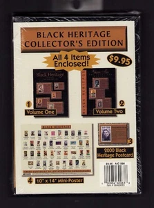 Black Heritage Collector's Edition USPS Sealed! Postcards and Poster - Picture 1 of 4