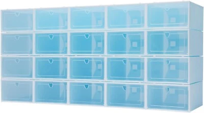 20x Toy Shoe Boxes Small Items - With Swing Door - Foldable - Image 1 of 4