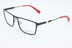 ARMANI EXCHANGE AX 1022 6063 MATTE BLACK RED AUTHENTIC FRAMES EYEGLASSES 55-17 - Picture 1 of 4