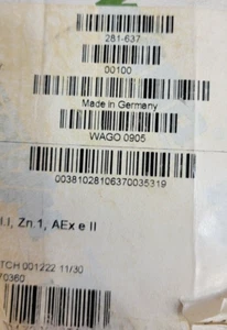 281-637 WAGO 0905 DC 100 PCS 3-CONDUCTOR GROUND TERMINAL BLOCK NEW PRODUCT - Picture 1 of 5