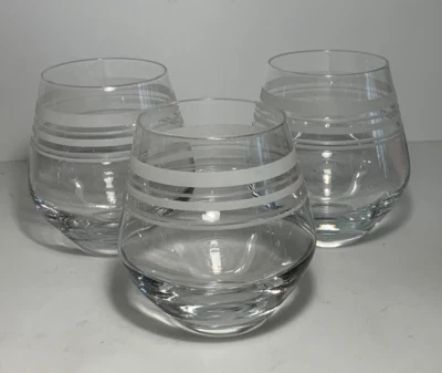 Набор из 3 травленых библиотечных бокалов Kate Spade Lenox в полоску без стержня 4,5 дюйма - Изображение 1 из 4