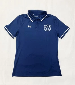 Under Armour Auburn Tigers Short Sleeve Team Polo Women's S Navy Blue 1376905 - Picture 1 of 2