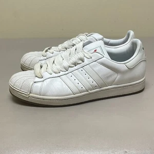 Adidas Superstar Naughty Nice Sneaker Herren 10 Weiß Leder Shell Top Gummi Schuhe - Bild 1 von 12