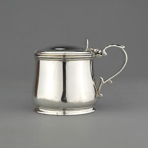 Antique Georgian Solid Sterling Silver Mustard Pot - RUNDELL & BRIDGE - Lon 1827