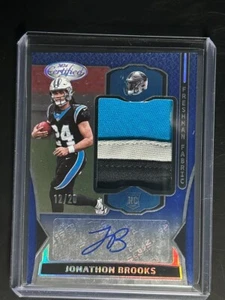 2024 Certified Jonathon Brooks Mem Patch Auto Blue Mirror /20 RPA Color Match 🔥 - Picture 1 of 2
