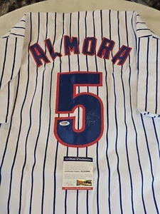 Albert Almora Jr Autographed/Signed Jersey PSA/DNA COA White Custom Jersey - Picture 1 of 8