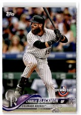 2018 Topps Opening Day Charlie Blackmon #161 Colorado Rockies