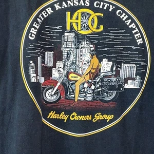 Vintage Harley Davidson Tshirt Single Stitch HOG Harley Owners Group XL E1660 - Bild 1 von 8