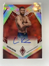 2023 Panini Chronicles UFC Calvin Kattar Phoenix Red Auto PX-CKT