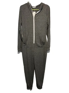 Ekouaer Gray Long Sleeve Jumpsuit Size Medium NWT - Picture 1 of 4