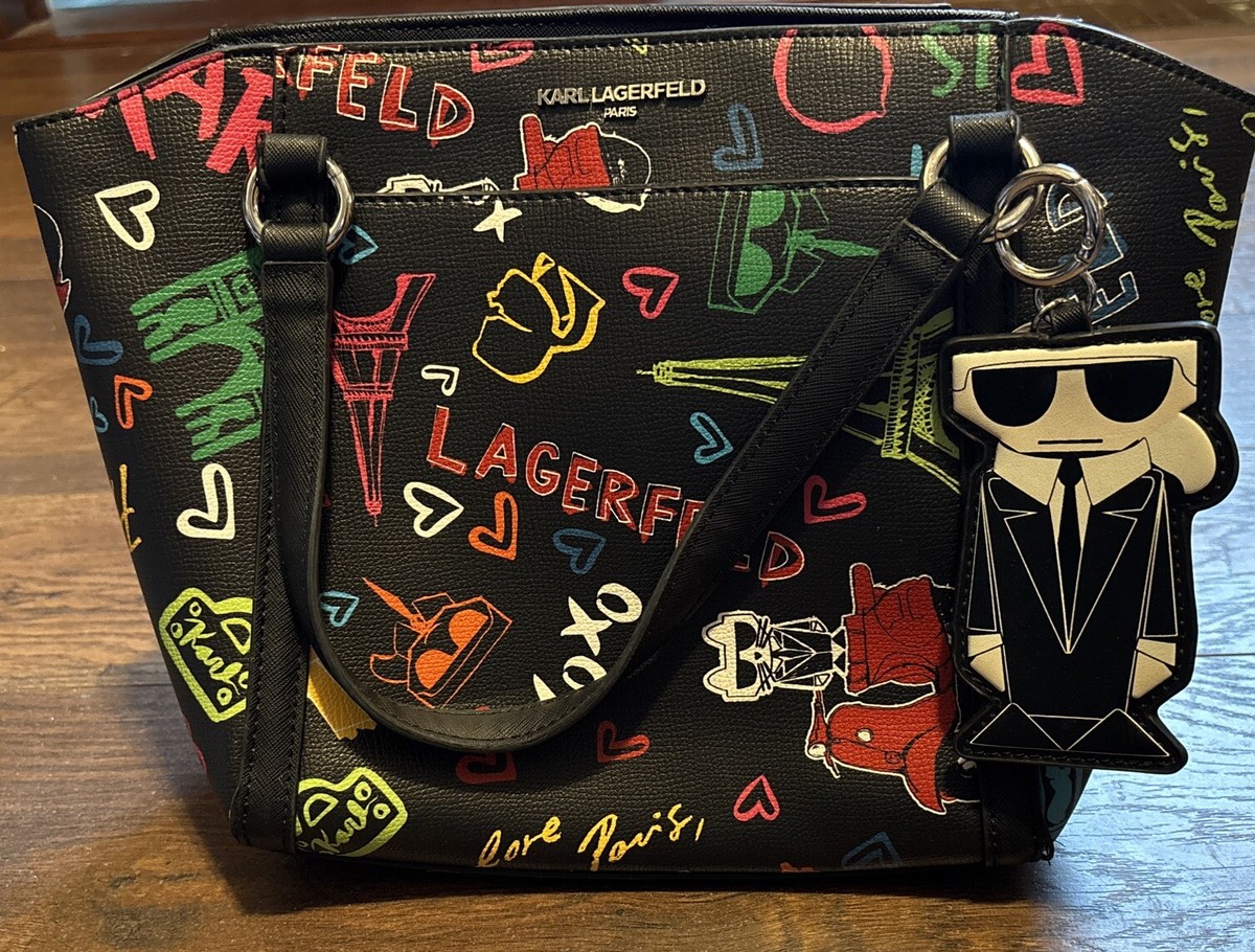 Karl Lagerfeld キャット ロック ショルダーバッグ ブラック｜レディース