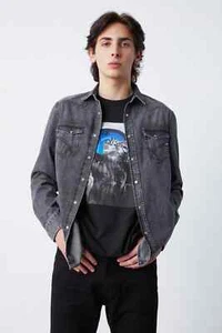 GAS UOMO CAMICIA JEANS IN DENIM art. A4071 WZ20 mod. KANT X LIGHT CROSS BLACK - Picture 1 of 3