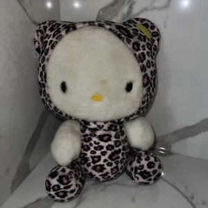 Vintage Hello Kitty Plush Poseable Pink Cheetah 2000s RARE - Picture 1 of 6