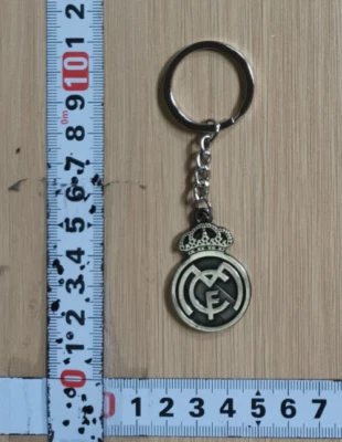 Real Madrid CF Football Enameled Logo Metal Key Chain La Liga Spain - Image 1 of 4