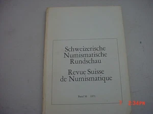 schweizerische numismatische rundschau - Foto 1 di 1