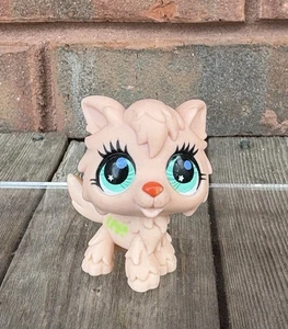 Lps Littlest Pet Shop #2778 Tan Pink Wolf Husky Dog Blind Bag Green Eyes - Picture 1 of 4