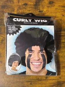  Adult's Curly Party Black Wig (One size)  Costume Humor - Picture 1 of 2