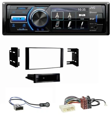 JVC Bluetooth MP3 USB DAB Autoradio für Nissan Micra 2013-2017 schwarz matt - Bild 1 von 4