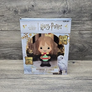 Aufblasbare Weihnachten Harry Potter Hermine Granger Zauberer 4,5ft Licht Gemmy - Bild 1 von 5