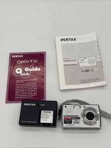 Pentax Optio T30 3X Optical Zoom 7.1MP LCD Touch Display SLR Camera W/Charger - Picture 1 of 6