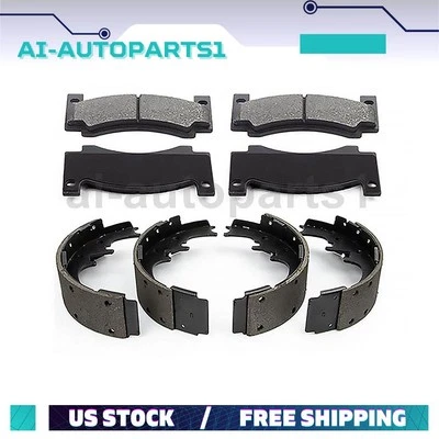 Kit de pastillas de freno delanteras y zapatas de freno traseras para camioneta Dodge A108 1967 1968 Foto 1 de 4