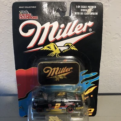 Rusty Wallace 1996 #2 Miller 1/64 scale car NASCAR Racing Champions w/ Emblem - Image 1 of 4