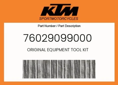 Kit de ferramentas equipamento original genuíno KTM - 76029099000 - Imagem 1 de 4