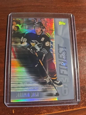 1998 TOPPS #M6 JAROMIR JAGR MYSTERY FINEST SILVER REFRACTOR - Image 1 of 4