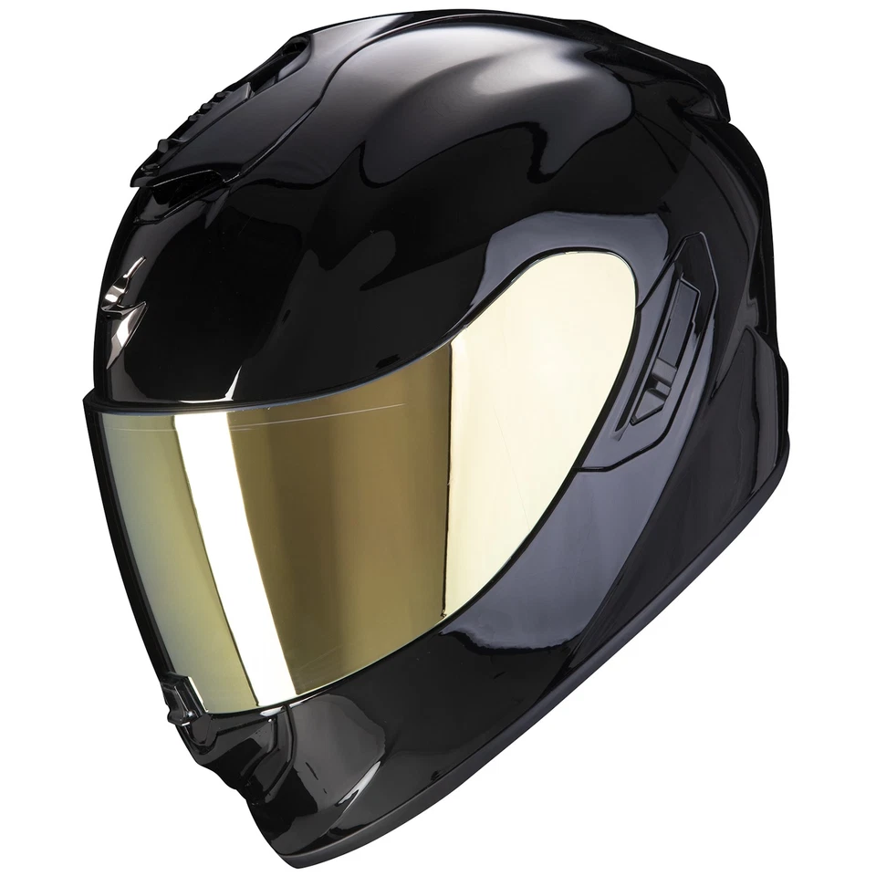 Scorpion Exo-1400 Evo II Air Solid Schwarz Integralhelm Sonnenvisier Airfit - Bild 1 von 1