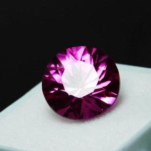 8 Ct Natural Tourmaline Gemstone CERTIFIED Pink Rubellite Round Cut - Picture 1 of 7