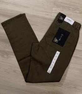 FARAH VINTAGE "ELM" TWILL CHINO OLIVE GREEN, NEW! MOD-SKINHEAD-CASUAL - Foto 1 di 4