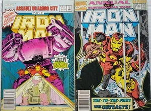 Iron Man Annuals 12 + 13 1991 1992 Darkhawk Outcasts West Coast Avengers - Imagen 1 de 3