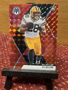2020 Panini Mosaic Rookies Mosaic Red Prizm AJ Dillon #226 Rookie RC - Picture 1 of 2