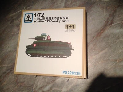maquette 1/72, S MODEL 720135, char SOMUA S35 , france  WW2 - Photo 1/2