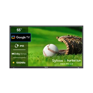55 In Outdoor Google TV 4K Dolby Atmos IP55 Waterproof 1000nit Partial Sun - Picture 1 of 5