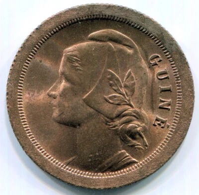 Guinea-Bissau, 1933 20c KM#3 1yr Type in Red BU Rare - Image 1 of 2