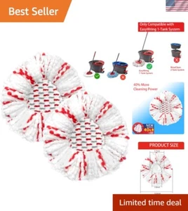 Eco-Friendly Spin Mop Heads - 40% More Cleaning Power, Machine Washable Duo - Picture 1 of 8