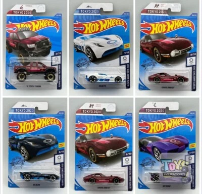 Lote de 6 Hot Wheels Juegos Olímpicos Tokio 2020 Surtidos Toyota Tundra, Toyota 2000 Foto 1 de 4