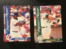 1992 SCORE Baseball Series 2 90s IMPACT PLAYER You Choose ONE Card