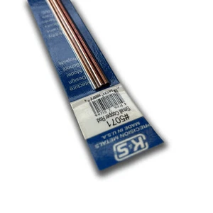 K&S Metals 5071 Bendable Copper Rod Assortment: (1/16, 3/32) x 12 Long (2 Pieces - Picture 1 of 2
