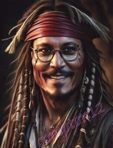Jack Sparrow “Between Takes” 8.5” x 11" Frameable Art Prints - Picture 1 of 1